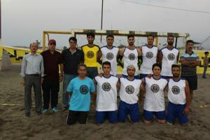 ماندگار پارس  نوشهر قهرمان مسابقات هندبال ساحلی منطقه شمال شد